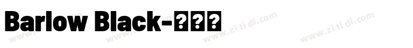 Barlow Black字体转换